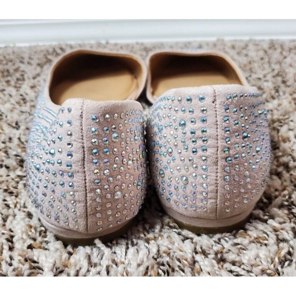 Big Buddha Sparkly Pink Pointed Toe Slip On Flats Sz 11 - Picture 5 of 10